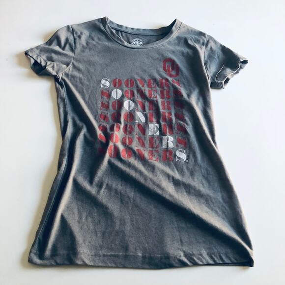 Rivalry Threads Women's Small OU Sooners T Shirt Gray Oklahoma University - Picture 3 of 7